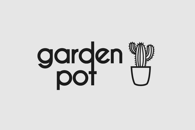 logo garden pot