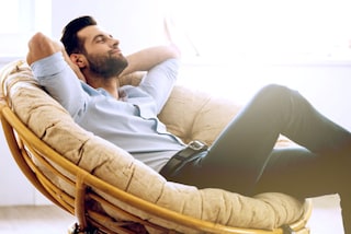 hombre descansando