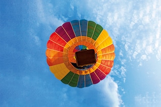 globo aerostatico desde abajo