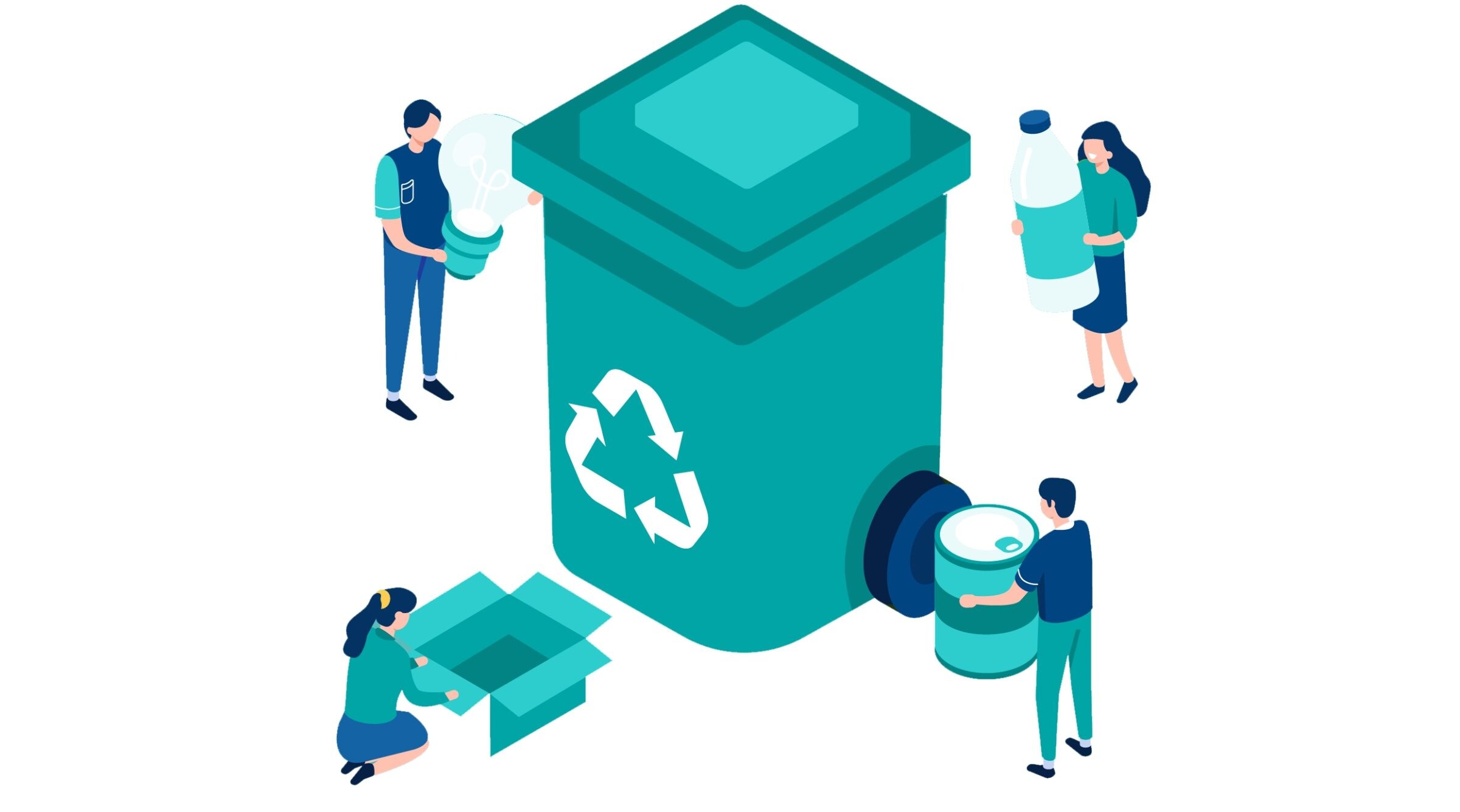 ilustración de reciclaje